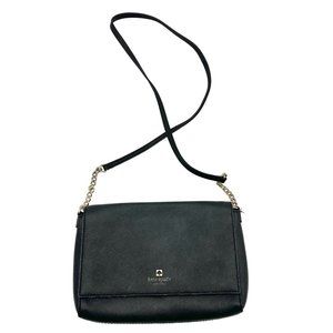 Kate Spade Crossbody Purse 10 x 6 x 2 Black Snap Closure Interior Pockets